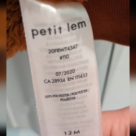 Petit Lem Hoodie, 12 month - Picture 2 of 3